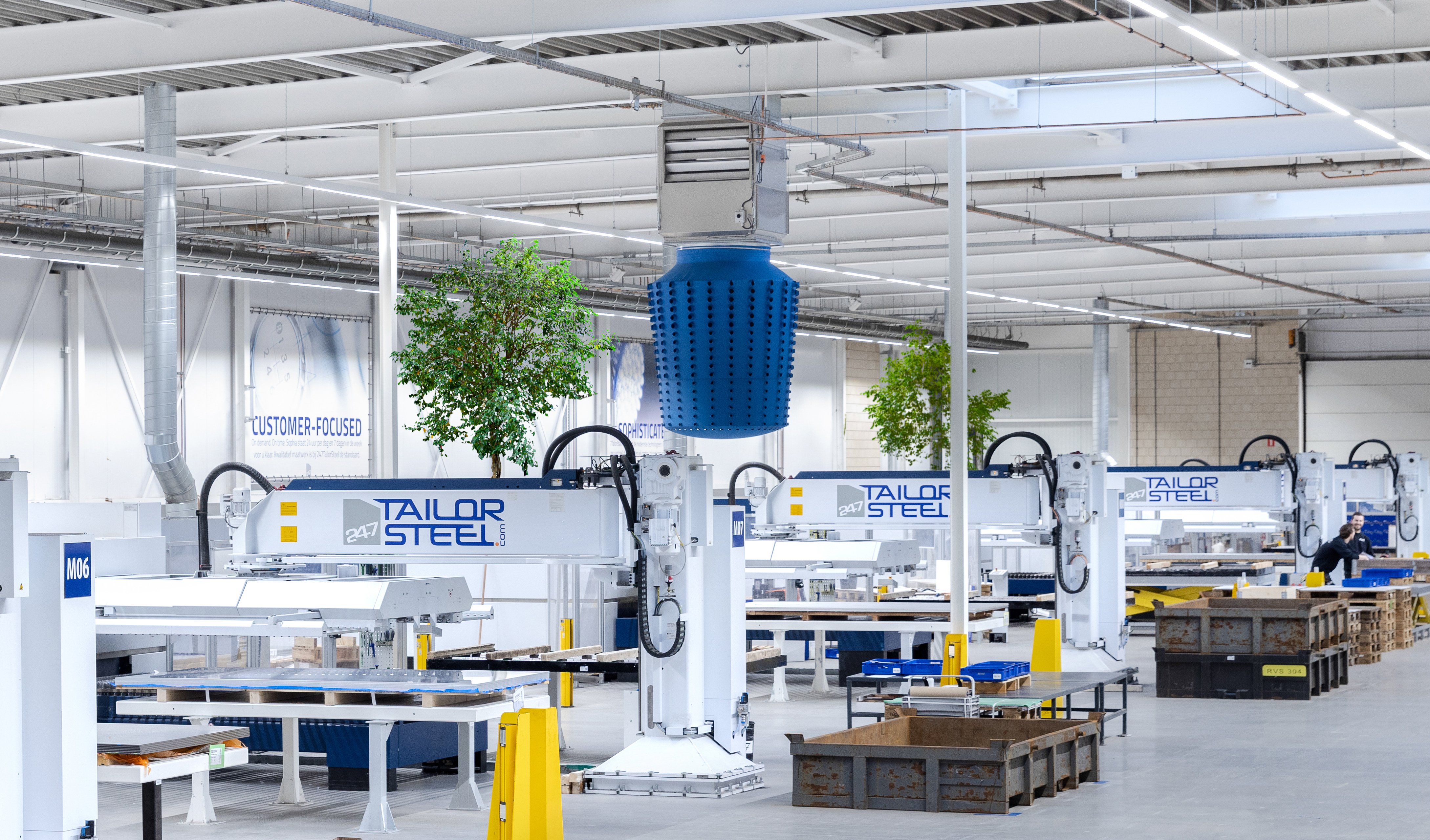A comfortable and healthy working environment in the factory.