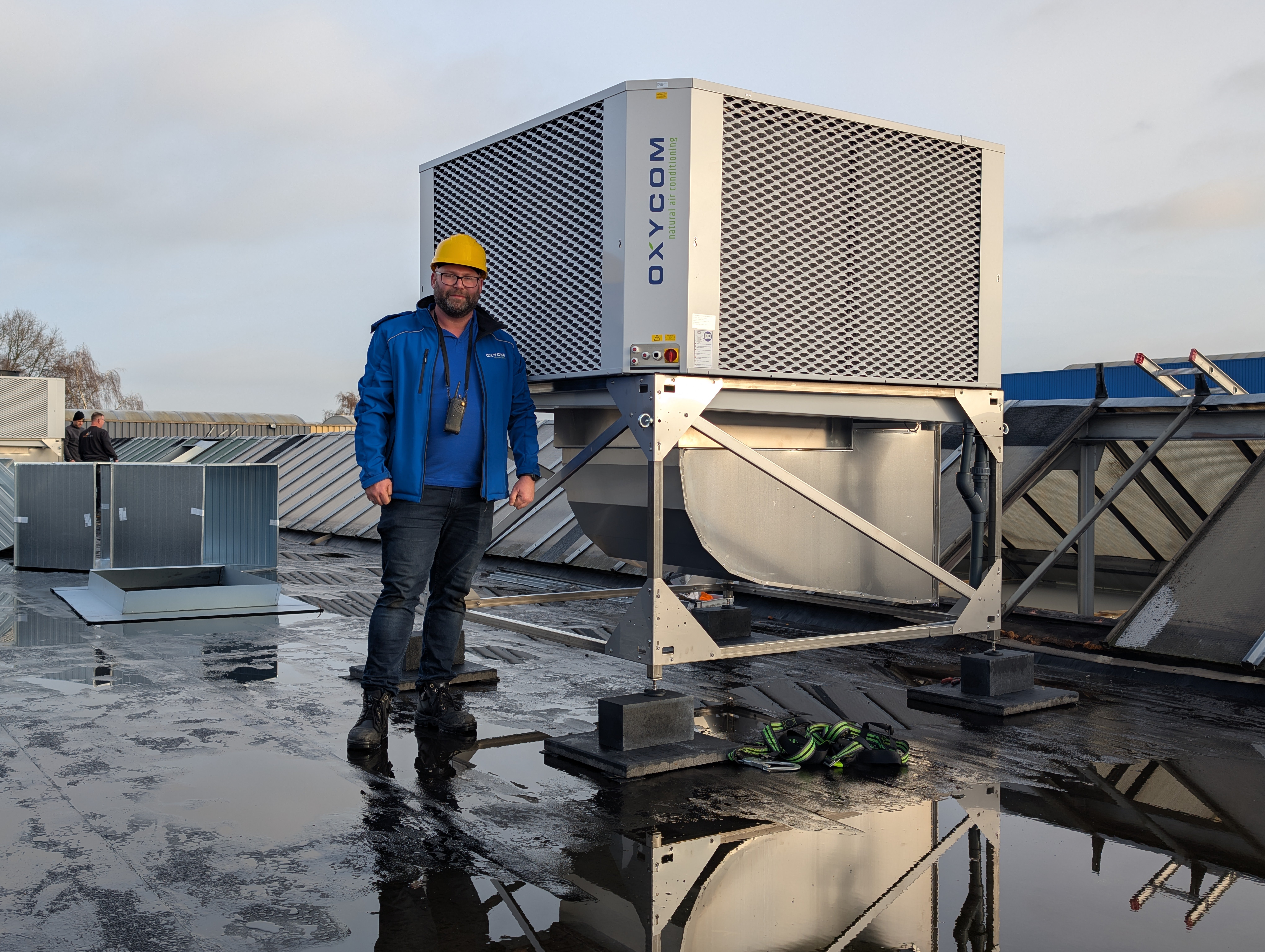 Eenvoudige installatie van tweetraps adiabatische koeling 