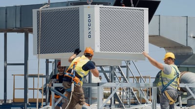What is the payback time of adiabatic cooling?